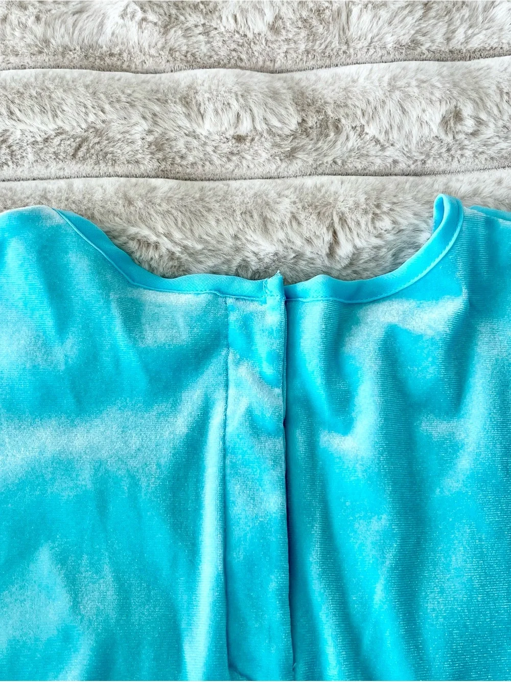 Disney Frozen Elsa Enchanting Costume Dress Blue Snowflake Cape Girls -size 4-6